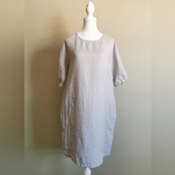 Elk Linen Shift Dress (Size 8) - Picture 1 of 9